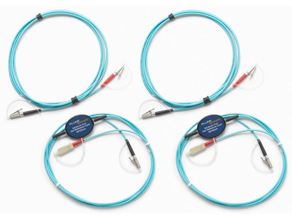 Fluke Networks Multimode 50µm Encircled Flux SC-LC Test Reference Cord Kit (Metal LC)