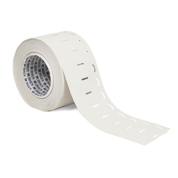 BRADY Indoor Outdoor 76 mm Core Polyolefin Hypertag | White | Selector
