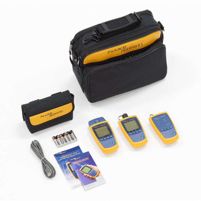 Microscanner Pro MS2-FTK | Fluke MicroScanner 2 Cable Verifier and Simplifiber Pro Test ...