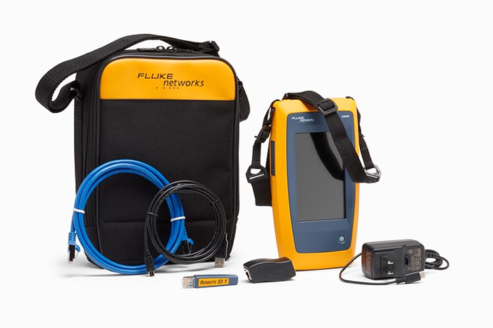 Fluke Networks LIQ 100. Network + cable  tester with carry bag.