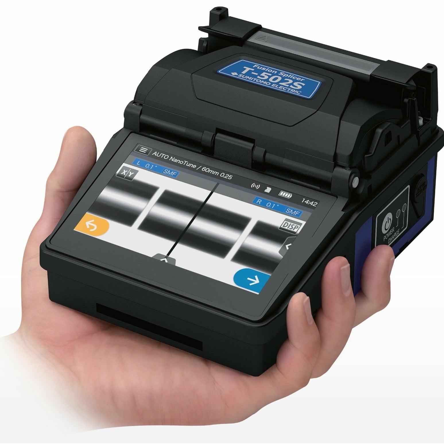 Sumitomo T-502S Elite Active Clad Alignment Fusion Splicer with Batter ...